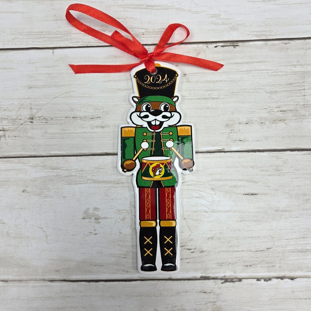 Buc ee's 2024 Nutcracker Christmas Ornament Beaver Drummer Holiday Bucees